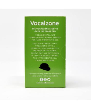 Vocalzone Tea for Throat & Voice Care - Red Sage & Fennel. Caffeine Free Herbal Tea Blend. 25 Tea Bags. Contains Liquorice Root - Buy Online on SooperMarket.com