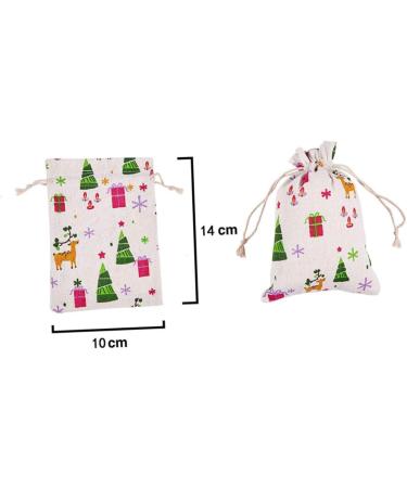RORPOIR 51pcs Christmas Countdown Calendar Christmas Calendar Pouch Christmas Hanging Halloween Burlap Bag - Buy Online on SooperMarket.com