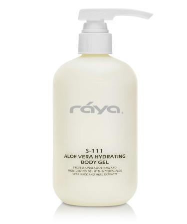 Raya Aloe Vera Hydrating Body Gel 16 oz (S-111) | Smoothing and Moisturizing Gel for the Face and Body | Made with 100% Natural Aloe Vera Juice | Great Before and After Sun Exposure
