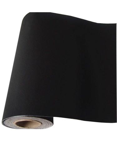 Self Adhesive Velvet Flock Backing Paper Liner for Jewelry Drawer Craft Fabric Peel and Stick Black  Soft Velvet Liner for Drawer DIY 17.7 x 117