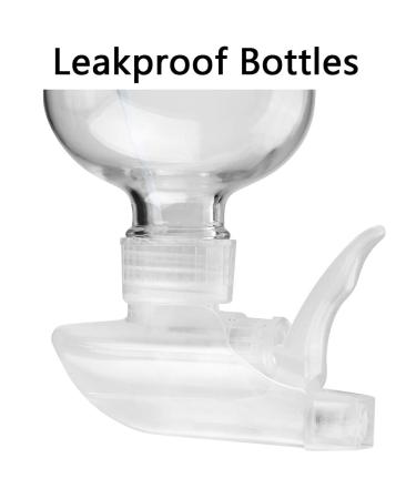 16oz Glass Spray Bottles - Refillable Boston Round Container for Essential Oils, Cleaning Products - White (2 Pack) - Buy Online on SooperMarket.com
