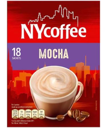 NY Coffee Latte Mocha Flavour 18 x 14g sachets in each box total 36 - Buy Online on SooperMarket.com