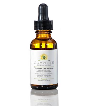 Natural Vitamin C Serum 1 oz with Ferulic & Hyaluronic Acid - Anti-Aging and Anti-Wrinkle Formula with 15% Vitamin C - Made in USA - Buy Online on SooperMarket.com