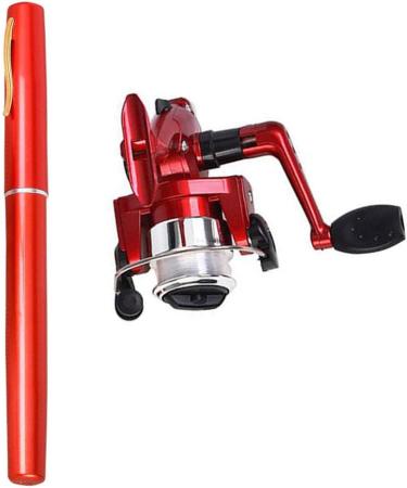 Mini Pen Fishing Rod - Portable Rotating Wheel | Winter Outdoor Fishing Accessories - Buy Online on SooperMarket.com