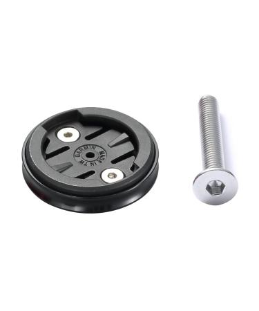 Cestbon Gravity Cap Computer Mount for Garmin Edge Wahoo Elemnt Mini Blot Roam Bryton Rider Stages Dash Bicycle Stem Headset Top Cap Mount Black