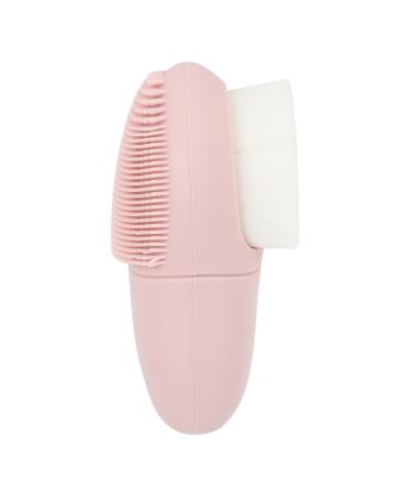 PLAFOPE Silicone Face Brush Clipper Grippers Face Brush Scrubber Silicone Scrubbers Facial Cleansing Brush Face Brush for Women Makeup Remove Brush Pink Silicone Brush Manual 8x6cm Pink