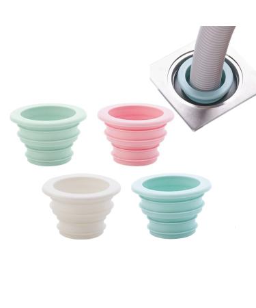 JZK 4X Plastic Deodorant sealing plug for kitchen drain pipe Washing Machine drain pipe seal Bathroom basin sink drain hose seal kitchen waste pipe seal ring
