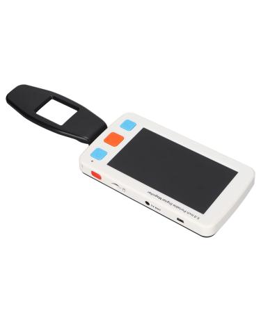 Portable Digital Magnifier Reading Aid 5.0 Inch LCD Screen for Low Vision Handheld Reading Magnifier Electronic Reading Aids 4X 32X Zoom with Memory Function(UK)