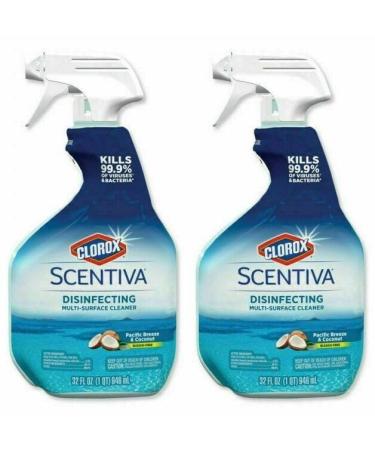 Clorox Scentiva Multi-Surface Cleaner Pacific Breeze & Coconut 32 fl oz (2)