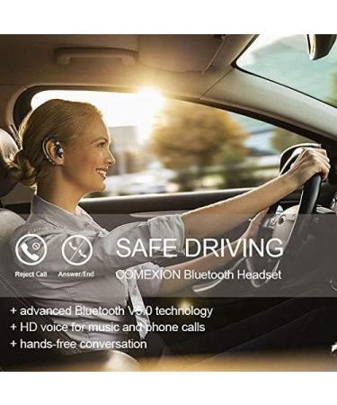 COMEXION V5.0 Bluetooth Headset with Mic, Mute Key, Wireless Noise Reduction - Ideal for Driving, Meetings, and Listening - Buy Online on SooperMarket.com