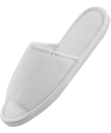 Jomix Unisex Washable Terry Slippers - 2 Pair Set for Guests | Soft Bathing Shoes for Travel & Hotel | Rust Chicks 36/37 EU - X-Schmal - White - Buy Online on SooperMarket.com