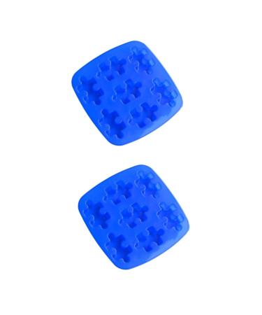 HOMSFOU 2pcs Candy Molds Silicone Mold Silicone Candy Mold De para Gelatinas Chocolate Molds DIY Cake Mold Chocolate Moulds Chocolate Making Shape Puzzle Ice Making mediumx2pcs As Shownx2pcs