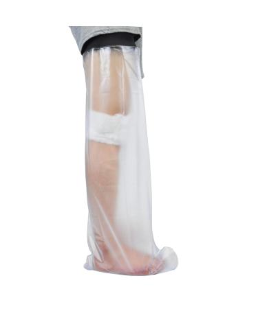 Jbnmvc Waterproof Cast Cover Leg Adult Full Leg Shower Protector Watertight Protection for Foot Ankle Knee Wound - Buy Online on SooperMarket.com