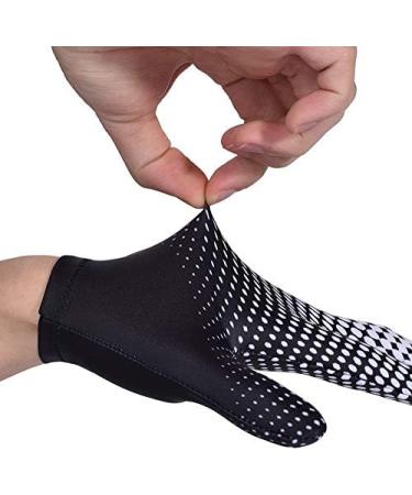 3-Finger Billiard Glove for Men & Women | Pool Cue Glove - Right/Left Hand | Snooker Pool Table Accessory - White - Buy Online on SooperMarket.com