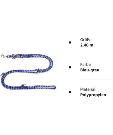 Buy Dogeline Double Leash for Medium Dogs - 2.40m 39 Colors Available Stable Design Ships Internationally - Buy Online on SooperMarket.com