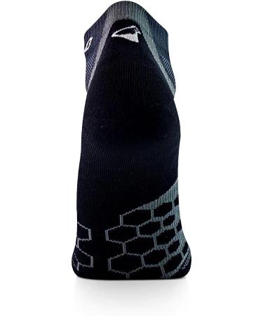 Thirty48 Performance Compression Low Cut Running Socks | 3 Pairs Black/Gray Large | Men & Women | Targeted Compression - Buy Online on SooperMarket.com
