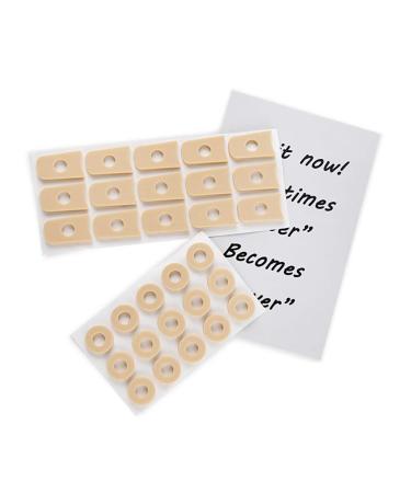 Healeved Callus Cushions Toe Protector Toe Paste Self Adhesive Corn Cushion Pads Self Stick Latex Pads Toe and Foot Protectors 60 Pcs /1 Set
