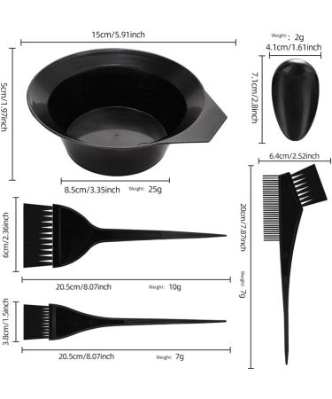 carrub 16 Pieces Hair Dye Coloring Kit- Hair Tinting Bowl Hair Agitator Dye Brush Ear Cover Hairpin Hair Coloring Cape - Buy Online on SooperMarket.com