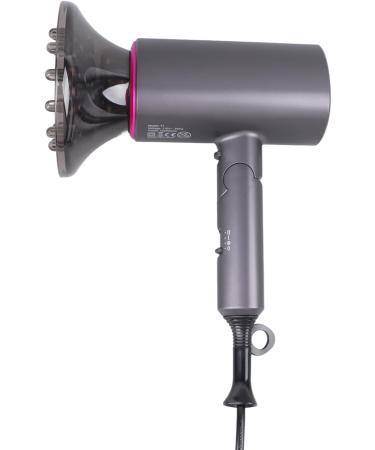 Grey Folding T Shape Electric Hair Dryer - Portable 1200W Blow Dryer for Home Salon Travel - US Plug 110V - Buy Online on SooperMarket.com