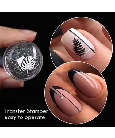 Clear Silicone Jelly Stamper Nail Art Brushes - Manicure Tools for French Tip Nails Design - Buy Online on SooperMarket.com