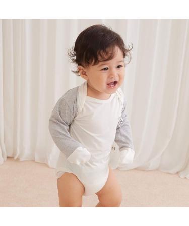 Edenswear Zinc-Infused Mitten Sleeves for Kids with Eczema - Gray (6 Months) - Buy Online on SooperMarket.com
