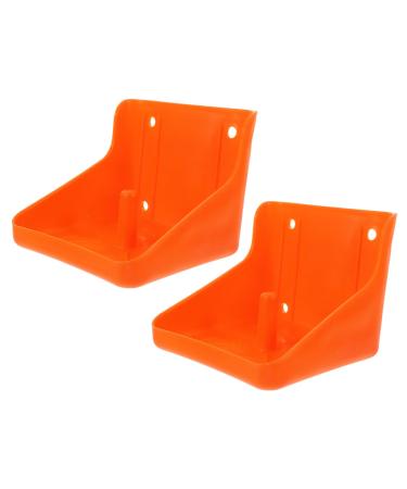 2pcs Cattle and Sheep Lick Brick Box Horse Salt Livestock Mineral Block Holder Deer Food Blocks Holder Livestock Accessory Professional Salt Block Rack Cows Food Bowl Pp Animal 17x16.5cm Red