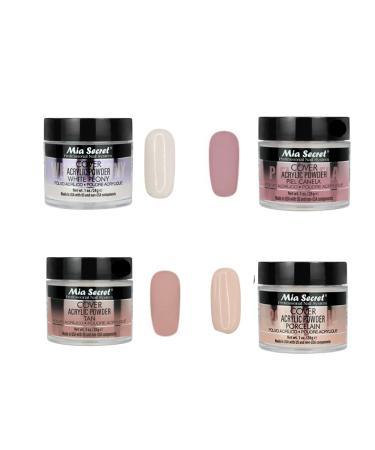 Mia Secret - COVER (WHITE PEONY+PORCELAIN+PIEL CANELA+TAN) 1 oz