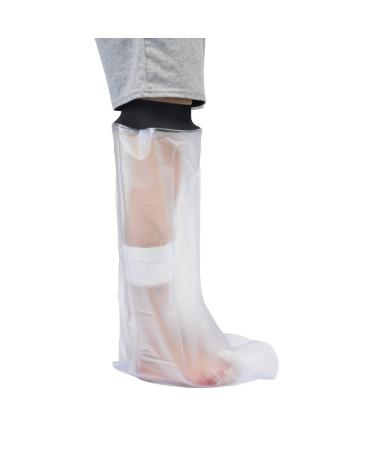 zutaa Waterproof Cast Shower Cover Leg for Adults Foot and Lower Leg Cast Wounds Protector Showering Bath Accessories