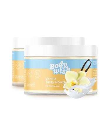 Bodywish - Vanilla Tasty Powder - low -calorie taste powder |Natural taste - sugar substitute nutrition |2 x 150gr - vanilla aroma vanilla 2 x 150 gr