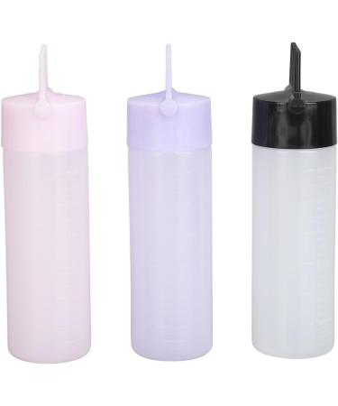 3 Colors Hair Coloring Oiling Bottle Root Comb Squeeze Applicator Bottle Hair Baking Oil Bottle with Graduated Scale for Beauty Salon Hair Dye Coloring Oiling Care - Buy Online on SooperMarket.com