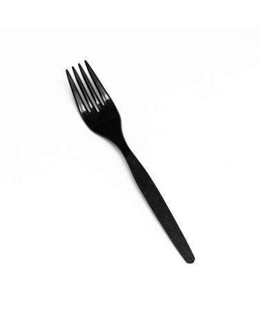 Maryland Plastic Sovereign Forks Bag Black Pack of 50