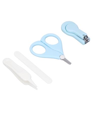Kids Nail Set Stainless Steel Round Tweezers Prevent Accidental Injury Safe Feeding Kids Nail File Bedroom Storage Box