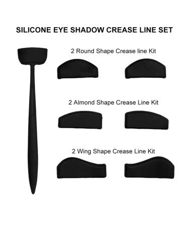 Zeaybsr 6-in-1 Eyeshadow Applicator Kit | Silicone Eye Contour & Fold Line Tools for Perfect Makeup - Buy Online on SooperMarket.com