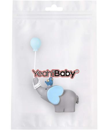 YeahiBaby Beautiful Resin Elephant Balloon and Heart Cake Topper or Small Dessert Decoration for Wedding Party Tables (Sky Blue) - Buy Online on SooperMarket.com