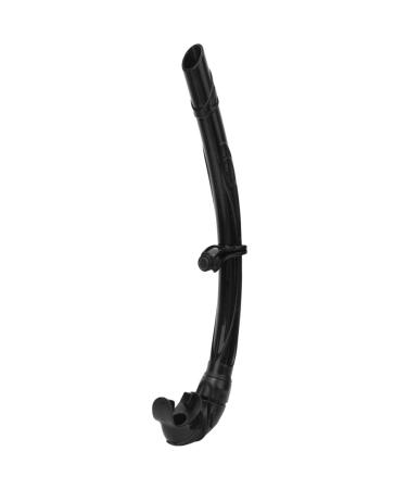 Diving Breathing Tube Portable PVC Silicone Comfortable Flexible Wet Breathing Tube for Free Diver for Adults Children(Black)