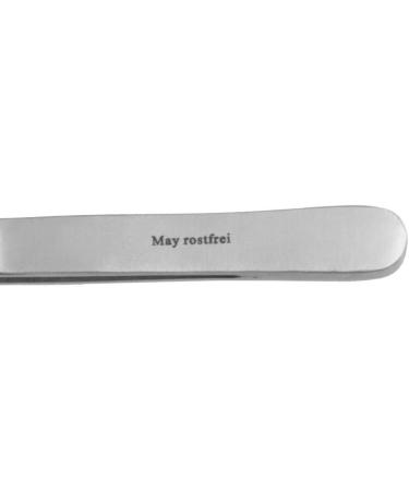 May Tweezers - 20 cm Straight Serrated Stainless Steel - Anti-Magnetic - Perfect for Precision Handling - Buy Online on SooperMarket.com