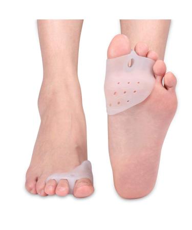 Zerone Toe Protector 2X Gel Silicone Bunion Corrector Toe Protector Straightener Spreader Shaper Pad