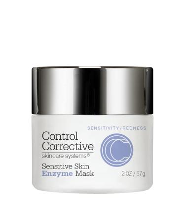 CONTROL CORRECTIVE Sensitive Skin Enzyme Mask 2 Oz - Increases Hydration And Renews Skin Texture Papaya Enzyme Based Creamy Clay Mask Lightly Exfoliates Softens Calms & Hydrates At The Same Time