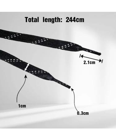 Buy Tsuwno Waxed Ice Hockey Laces - Anti-Freezing Break-Resistant | 96 Inch Black Professional Laces for Sports & Skiing - Buy Online on SooperMarket.com