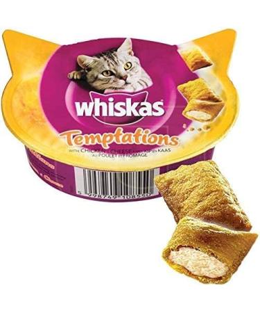 Whiskas Crunchy Pockets Cat Snack - Chicken & Cheese 8x60g | International Shipping Available - Buy Online on SooperMarket.com