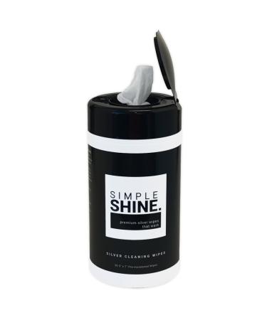 Silver Cleaning Wipes, 100% Cotton Wet Polishing | Silver Polish Wipes Silver Jewelry Cleaner Sterling Silver Tarnish Remover for Jewelry and Silverware Silver Cleaner Jewelry Wipes (30 Count) 30 Count (Pack of 1)