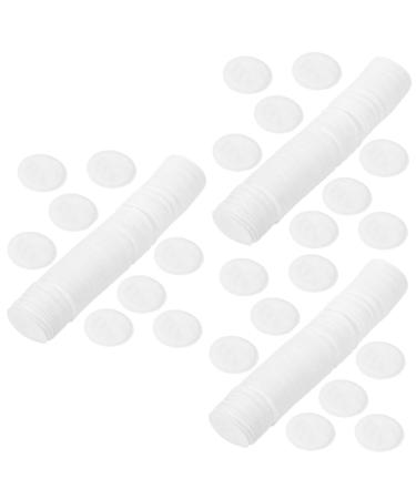 minkissy 300 Pcs Thick Overlock Cotton Make up Sponges Makeup Cotton Pads Round Makeup Sponge Makeup Remover Pads Round Face Pads Non-Woven Fabric Travel White Cosmetic Fake Eyelashes
