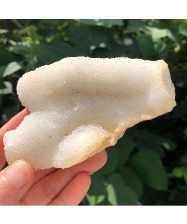 1pc Natural raw White Crystal Flower Cluster Specimen Snow Crystal Cluster Rough Fish Eye Stone for Decoration Stones kaixun 200-300g - Buy Online on SooperMarket.com