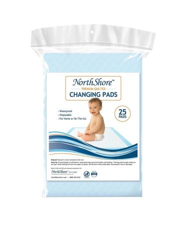 NorthShore Premium, 17 x 24, 8 oz, Baby Changing Pads, Small, Case/100 (4/25s)