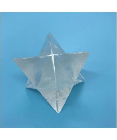 CIMWJOPS Big 60mm Natural Clear Crystal Merkabah Pendulum Crystal Stones Merkaba Stars Pendant Jewelry NecklaceEnergy Minerals 5cm - Buy Online on SooperMarket.com