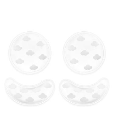 Navaris 4x Reusable Gel Eye Pads - Cooling & Heating Eye Patches for Dark Circles - Stylish Cloud Design - Buy Online on SooperMarket.com