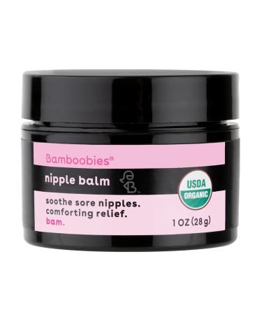 Bamboobies Nipple Cream, Lanolin-Free Organic Nursing Balm, 1 oz 1 Ounce (Pack of 1)