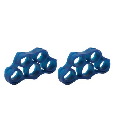 Finger Exerciser Skin Friendly Finger Trainer 2Pcs High Flexibility for Recovery (Dark Blue 11LB)