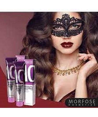 Morfose 10 Professional Hair Colour Cream 100 ml No. 8.11 Intense Light Ash Auburn - Buy Online on SooperMarket.com