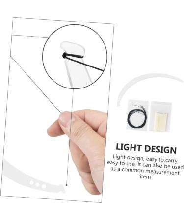 Didiseaon 1 Set Positioning Ruler Drawing Line Tool Eyebrow Measuring Ruler Eyebrow Trimming Ink Line - Buy Online on SooperMarket.com
